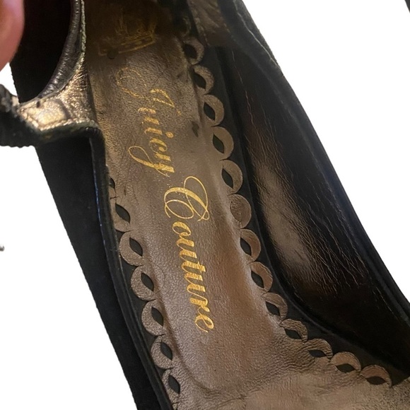 Juicy Couture platform leather shoes size 8 black - Picture 2 of 11